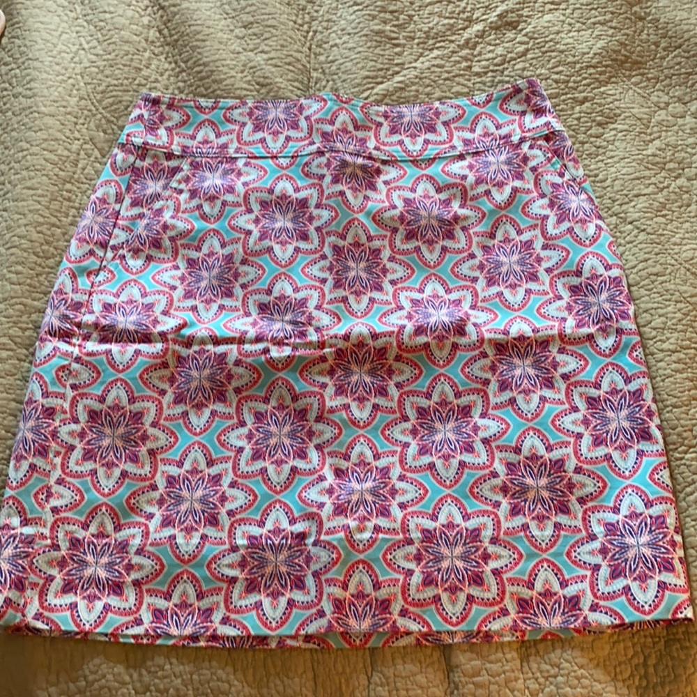 Talbots women’s 4 colorful skirt
